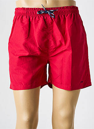 Short de bain tissage popeline rouge MCM homme