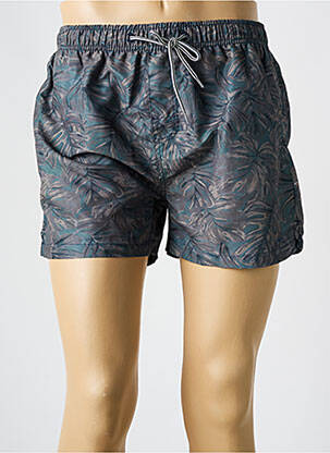 Short de bain tissage popeline vert MCM homme