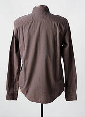 Chemise manches longues marron TBS pour homme seconde vue