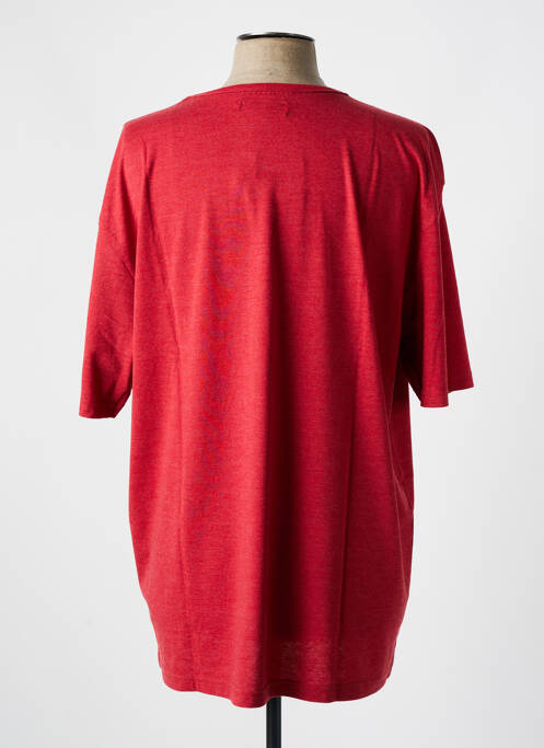 T-shirt coupe droite manches courtes rouge EASYLINE homme
