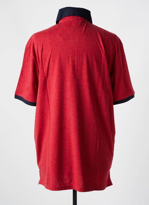 Polo coupe cintrée manches courtes rouge EASYLINE homme