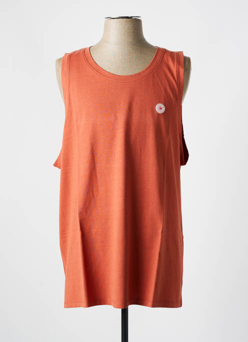 Débardeur coupe cintrée sans manche orange LEE COOPER homme