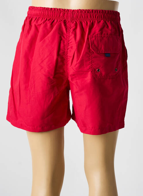 Short de bain tissage popeline rouge MCM homme