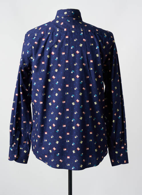 Chemise manches longues bleu CARLOS CORDOBA pour homme