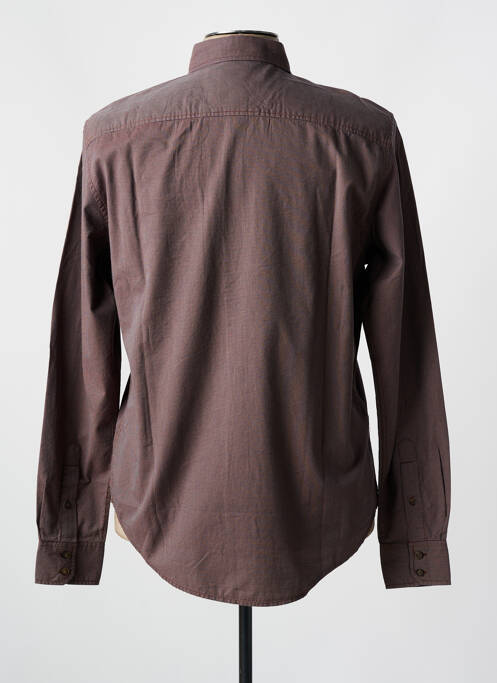 Chemise manches longues marron TBS pour homme