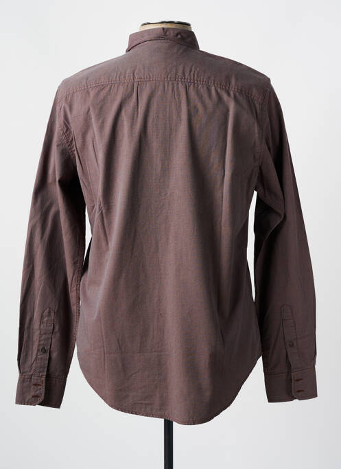 Chemise manches longues marron TBS pour homme