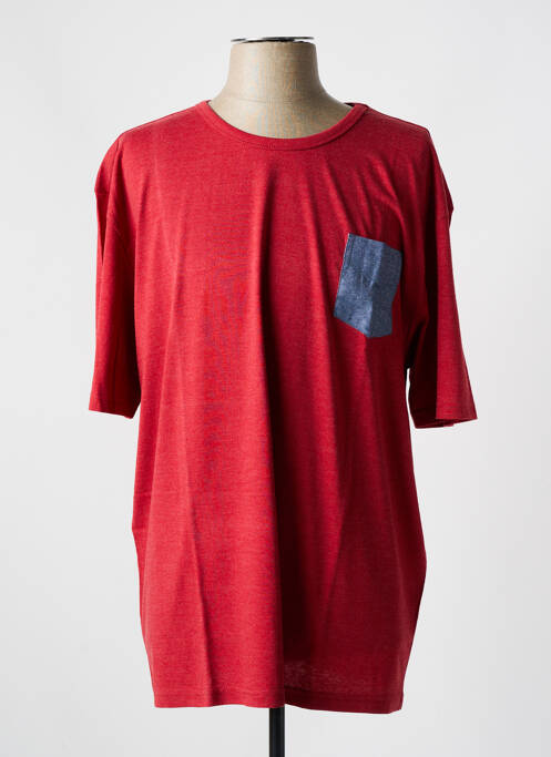 T-shirt rouge EASY LINE pour homme