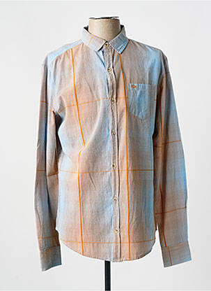 Chemise manches longues manches longues orange TBS homme