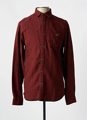 Chemise manches longues poches marron TIBET homme