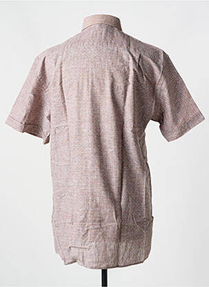Chemise manches courtes poches marron CHATEL homme