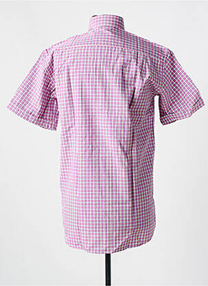 Chemise manches courtes poches violet LOUIS VICTOR homme