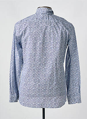 Chemise manches longues imprimé fantaisie bleu CHATEL homme