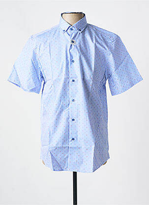 Chemise manches courtes bleu CARLOS CORDOBA pour homme