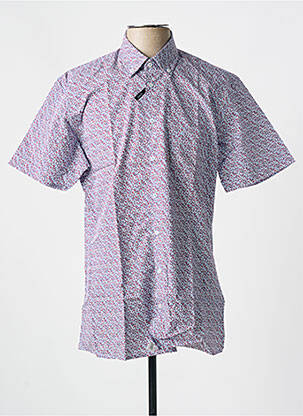 Chemise manches courtes rouge CHATEL pour homme