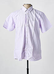 Chemise manches courtes violet CHATEL pour homme seconde vue