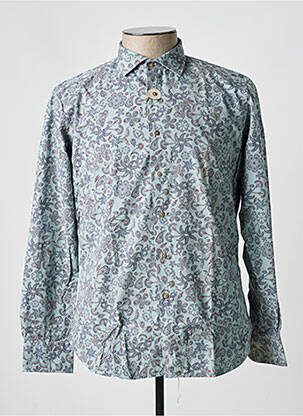 Chemise manches longues bleu CARLOS CORDOBA pour homme
