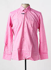 Chemise manches longues rose CHATEL pour homme seconde vue
