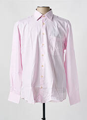 Chemise manches longues rose JEAN CHATEL pour homme seconde vue
