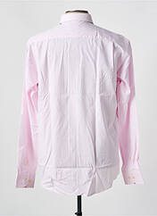 Chemise manches longues rose JEAN CHATEL pour homme seconde vue