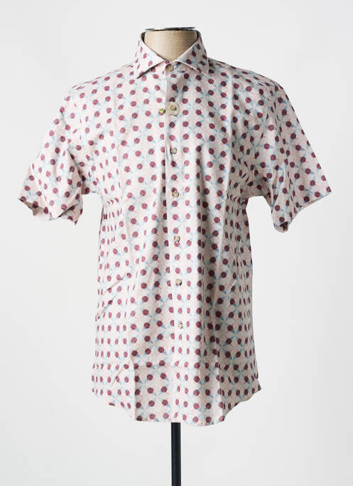Chemise manches courtes beige CARLOS CORDOBA pour homme