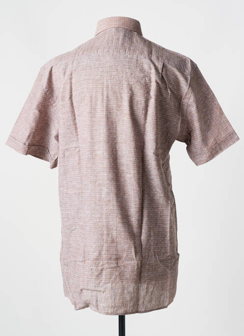 Chemise manches courtes marron CHATEL pour homme