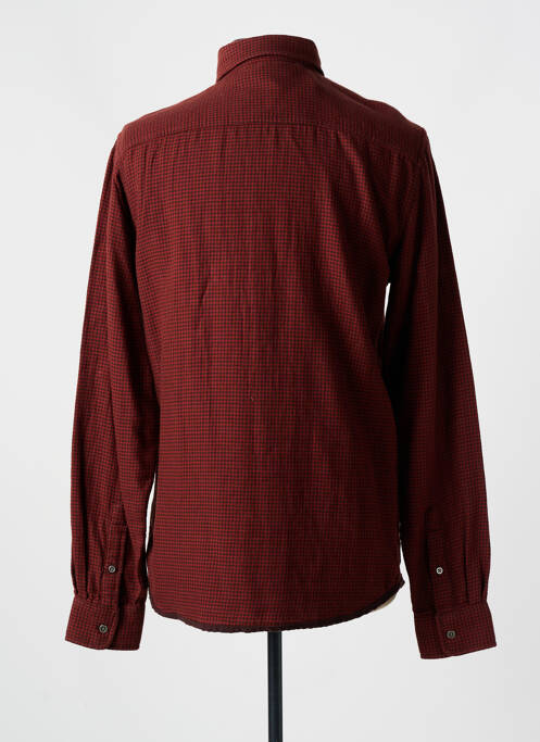 Chemise manches longues marron TIBET pour homme