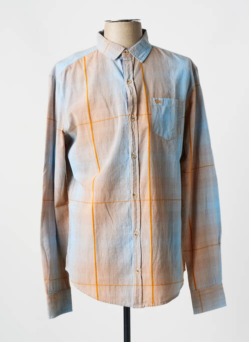 Chemise manches longues orange TBS pour homme