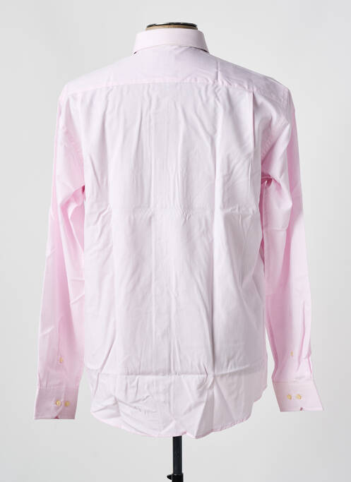 Chemise manches longues rose JEAN CHATEL pour homme