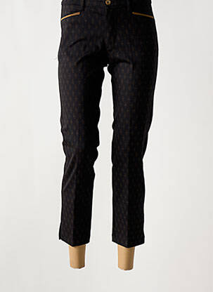 Pantalon 7/8 stretch taille normale noir WALTRON femme