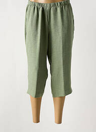 Pantacourt coupe droite taille normale vert OMC femme