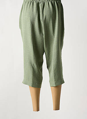 Pantacourt coupe droite taille normale vert OMC femme