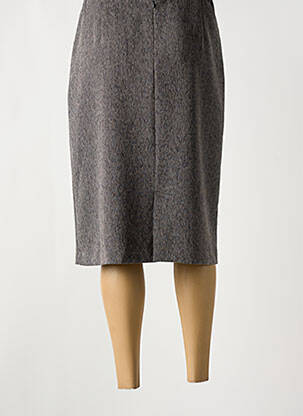 Jupe mi-longue taille à pinces gris ENRICH'S FASHION femme