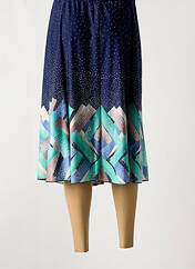 Jupe mi-longue bleu OMC pour femme seconde vue