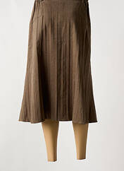 Jupe mi-longue marron MASSY pour femme seconde vue