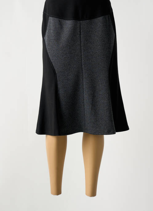 Jupe mi-longue taille à pinces gris IMPULSION femme