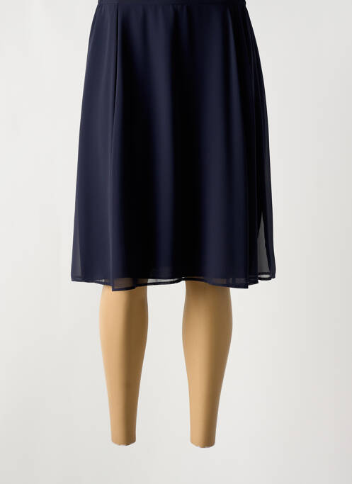 Jupe mi-longue taille normale bleu GREGORY PAT femme