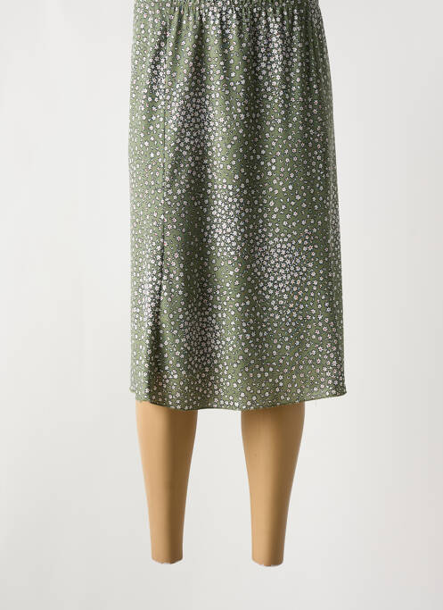 Jupe mi-longue vert OMC pour femme