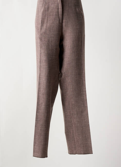 Pantalon droit marron GRIFFON pour femme