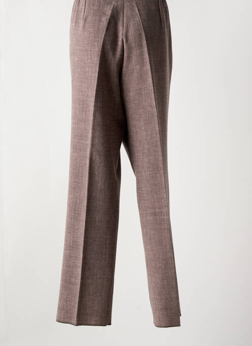 Pantalon droit marron GRIFFON pour femme