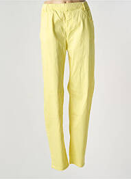 Jegging tissage popeline taille normale jaune S.QUISE femme