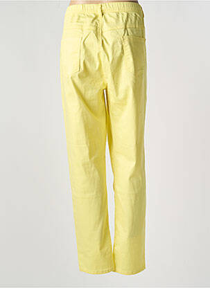 Jegging tissage popeline taille normale jaune S.QUISE femme