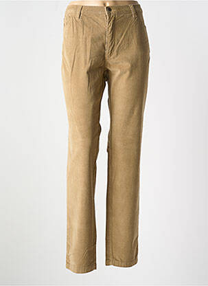 Pantalon slim stretch taille normale beige WALTRON femme