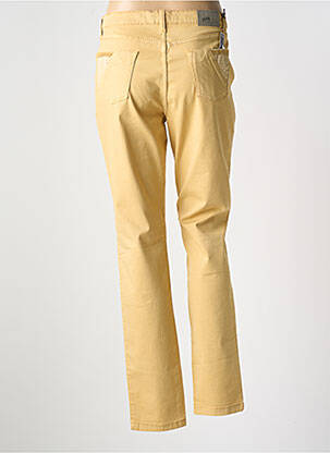 Pantalon slim tissage popeline taille normale jaune WALTRON femme
