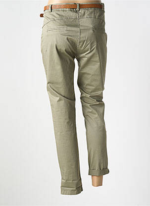 Pantalon chino tissage popeline taille normale vert LA PETITE NÎMOISE femme