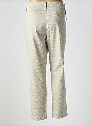 Pantalon 7/8 tissage popeline taille normale vert WALTRON femme