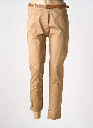 Pantalon chino marron LA PETITE NÎMOISE pour femme
