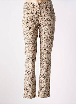 Pantalon slim stretch taille normale beige WALTRON femme