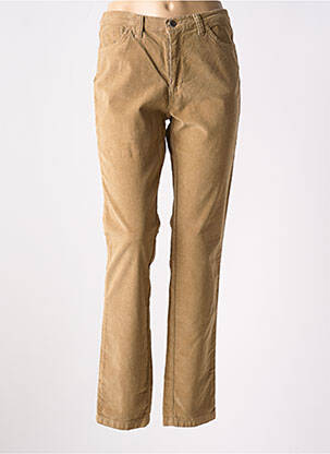 Pantalon slim stretch taille normale beige WALTRON femme