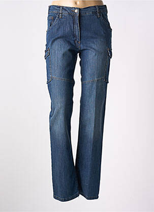 Jeans coupe slim stretch taille normale bleu LMA femme