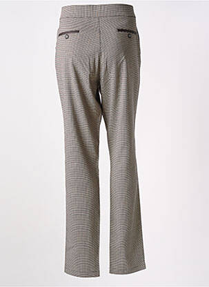 Pantalon chino fermeture zippée sous rabat boutonné taille normale gris WALTRON femme